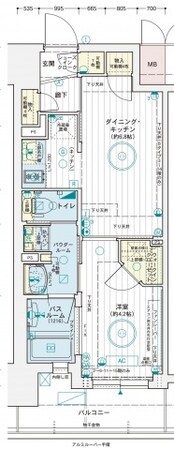 エステムコート広島国泰寺の物件間取画像